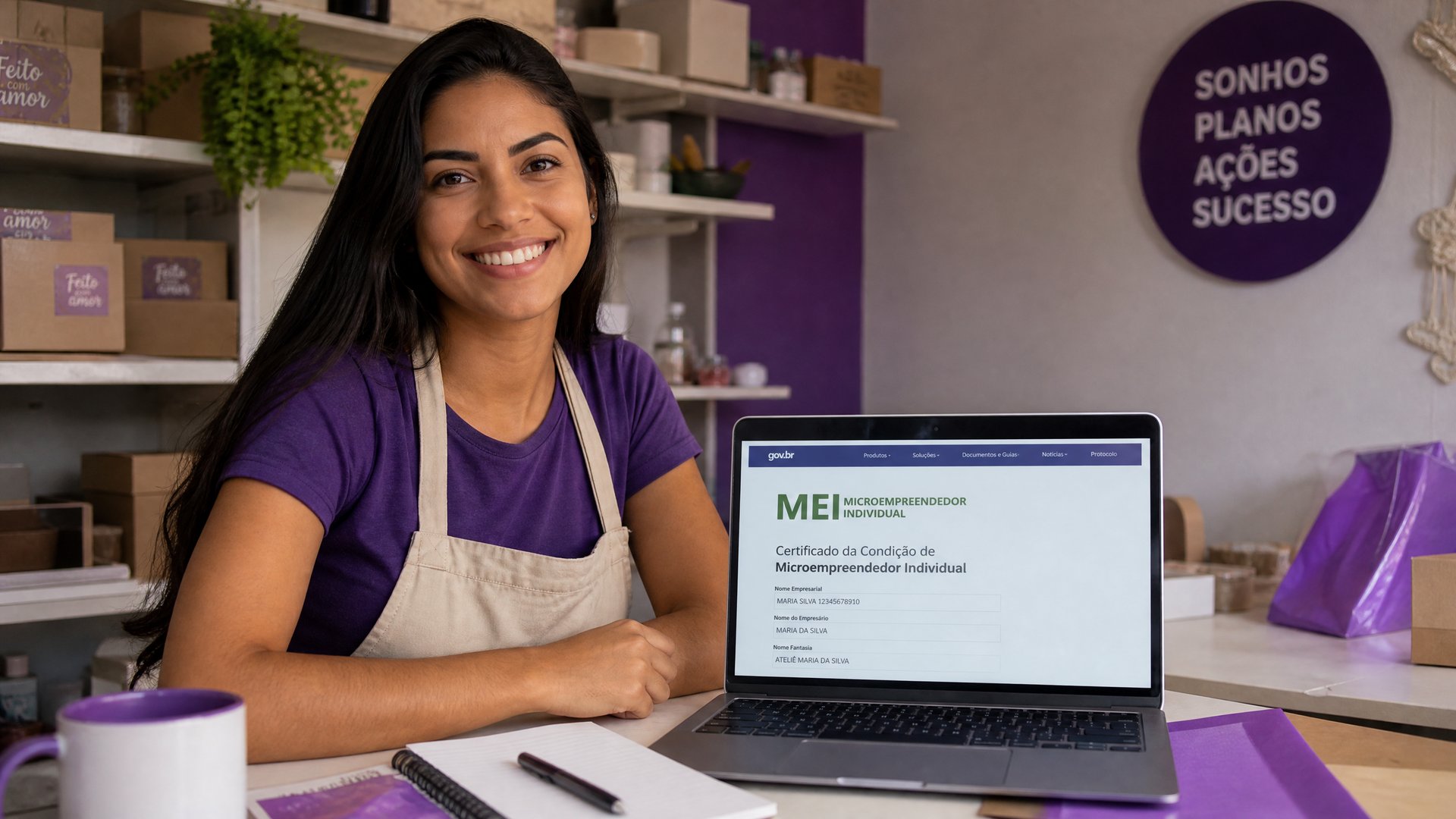 Empreendedor se preparando para abrir MEI em Divinópolis